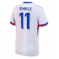 France Ousmane Dembele #11 Replica Away Shirt Euro 2024 Short Sleeve